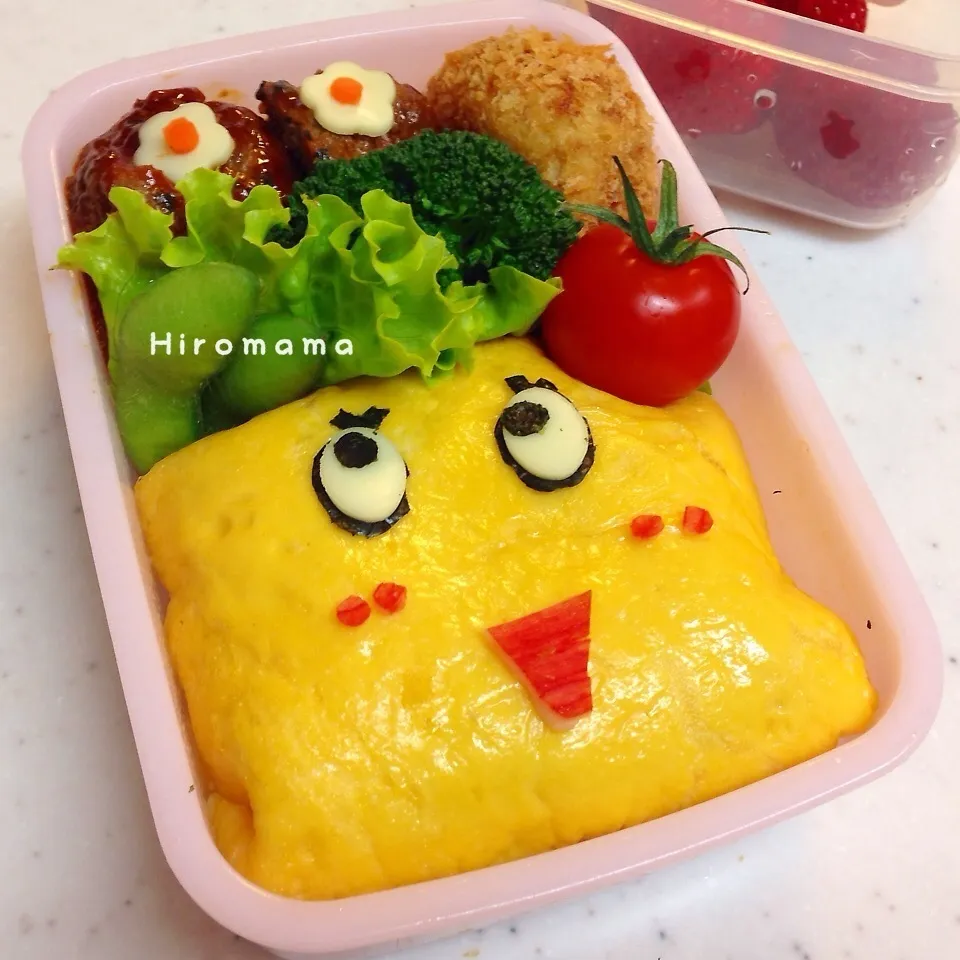 ふなっしーオムライス弁当♬|ひろママさん