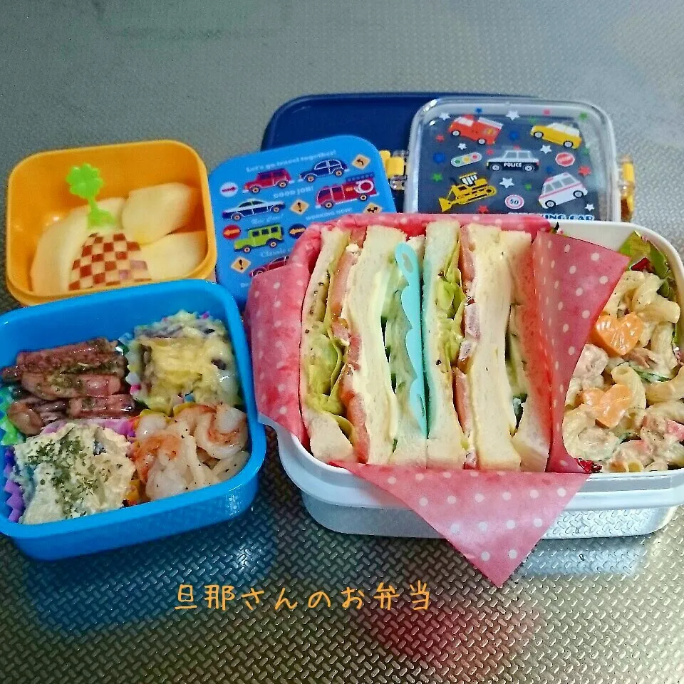 Snapdishの料理写真:旦那さんのお弁当|みきじょ〜さん