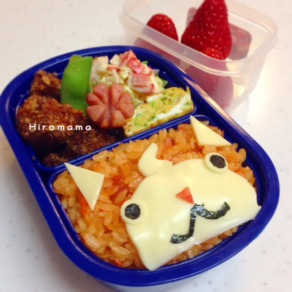 ケチャップライスでジバニャン弁当♬|ひろママさん