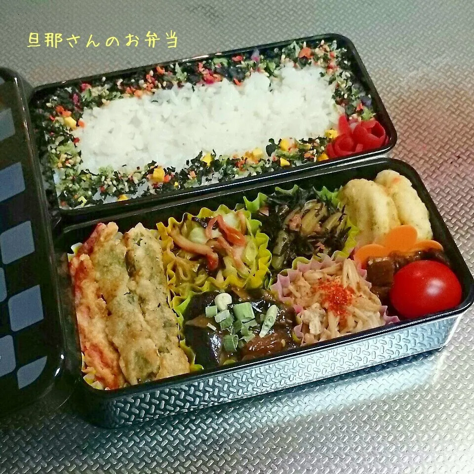 Snapdishの料理写真:旦那さんのお弁当|みきじょ〜さん