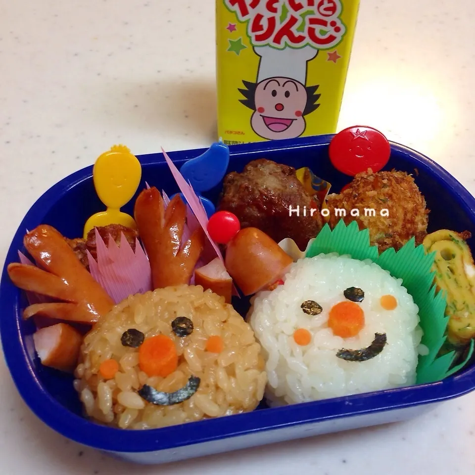 トナカイさんと雪だるまさんのお弁当♬|ひろママさん