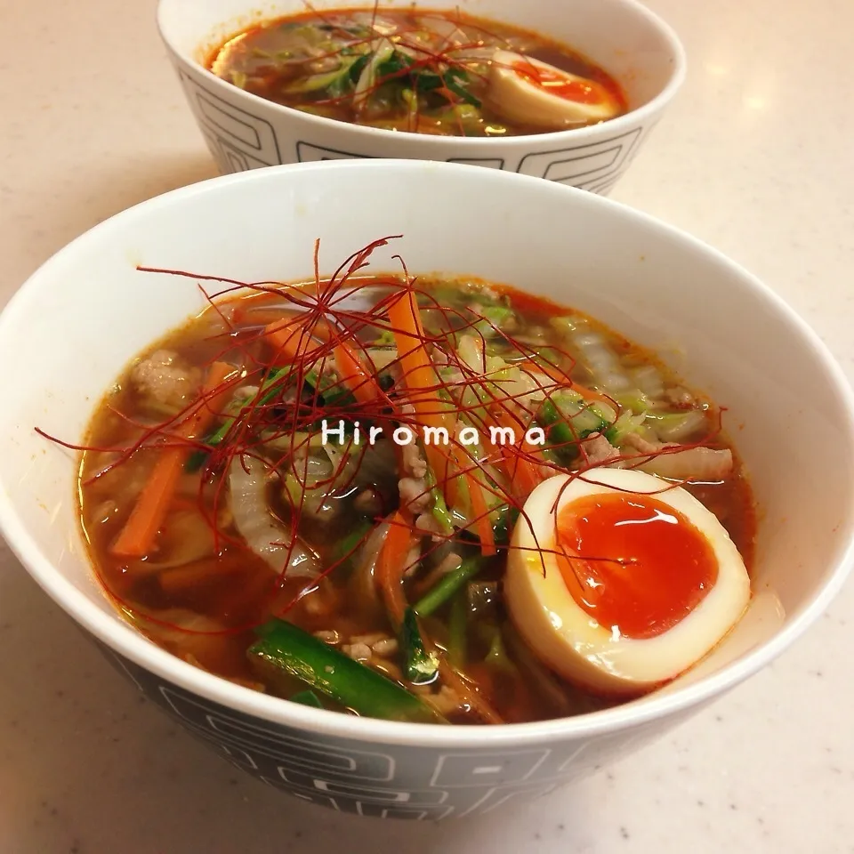 むせるっ((´艸｀*))台湾ラーメン♬|ひろママさん