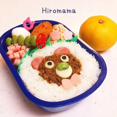 くまちゃんのドライカレー弁当♬|ひろママさん