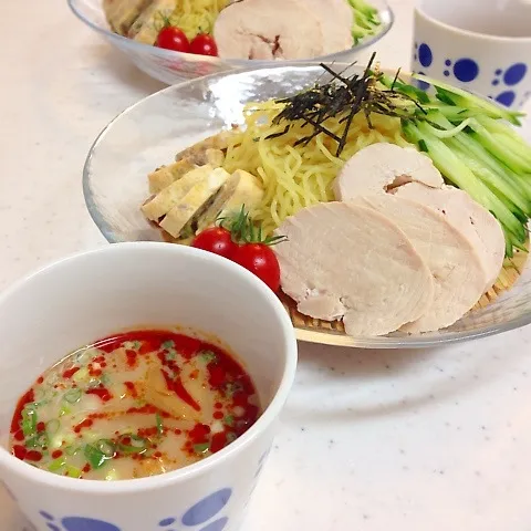 早湯で90秒！ごまだれざるラーメンでお昼ごはん♪|ひろママさん