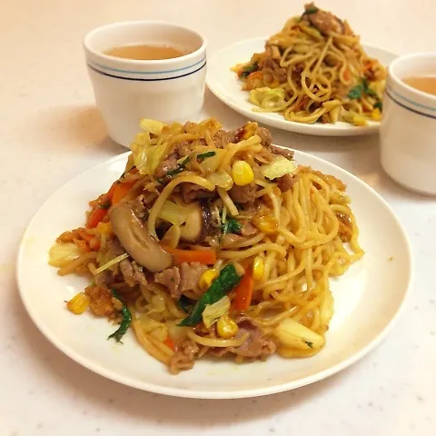 夏限定！マルちゃんのカレー焼きそば(o´∀｀o)ﾉ|ひろママさん