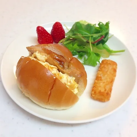 照り焼きチキンで朝ごはん((*´∀｀*))|ひろママさん