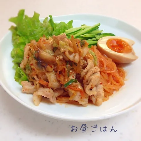 簡単、豚キムチでビビン麺(o´∀｀o)ﾉ|ひろママさん