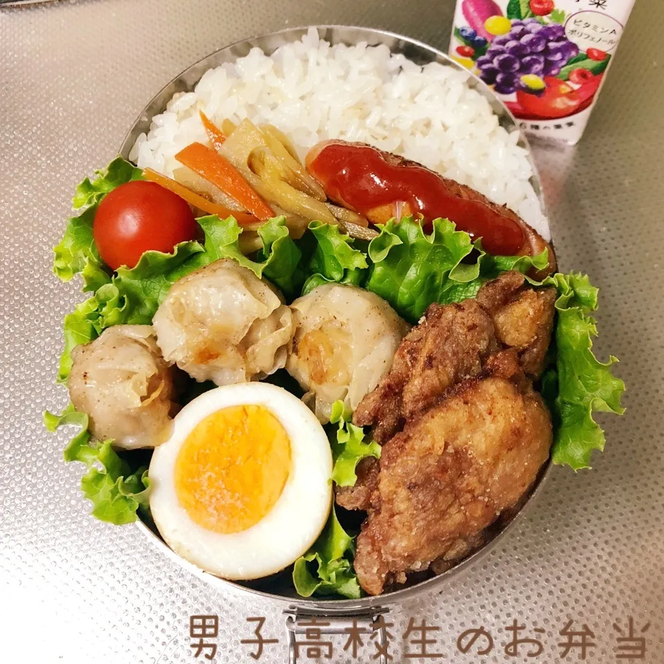 Snapdishの料理写真:高2男子のお弁当 豚竜田揚げ|チャコさん