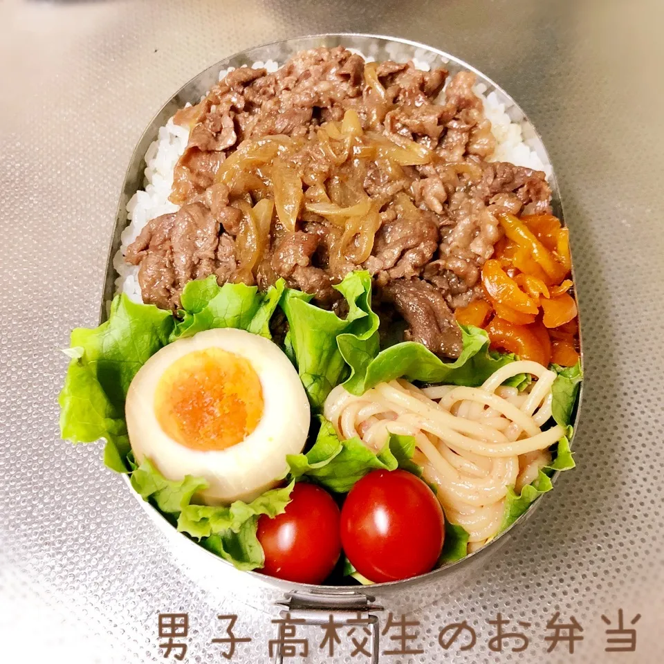 高2男子のお弁当 牛丼|チャコさん