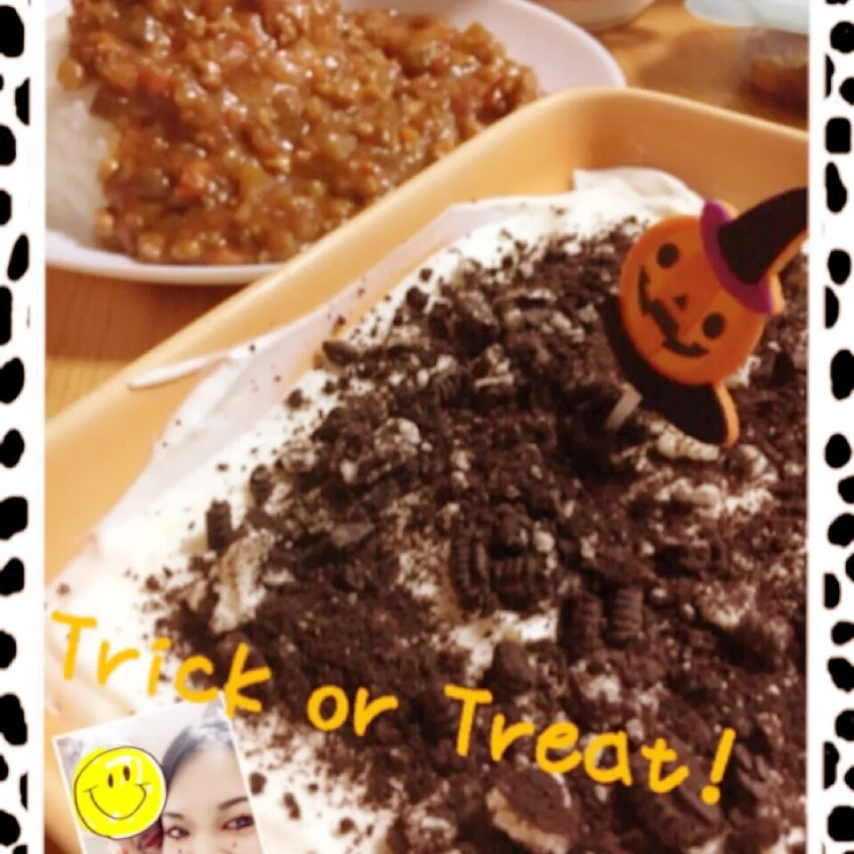 ハロウィンカレーとスコップチーズケーキ♡|Satokoさん