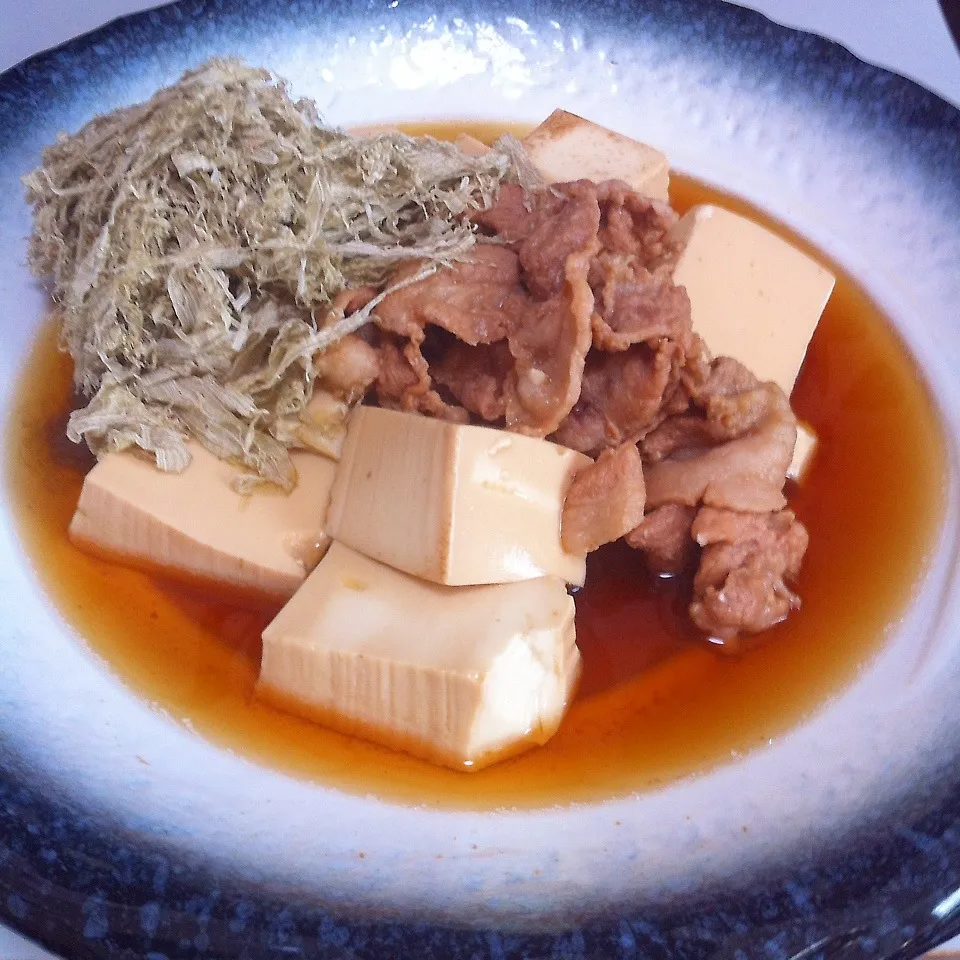 豆腐と豚肉の煮物  |せんちゃんさん