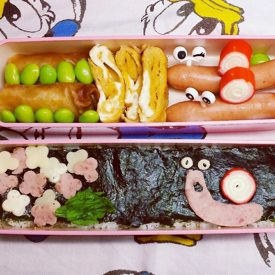 🐌かたつむり🐌弁当|きつねこかあさんさん