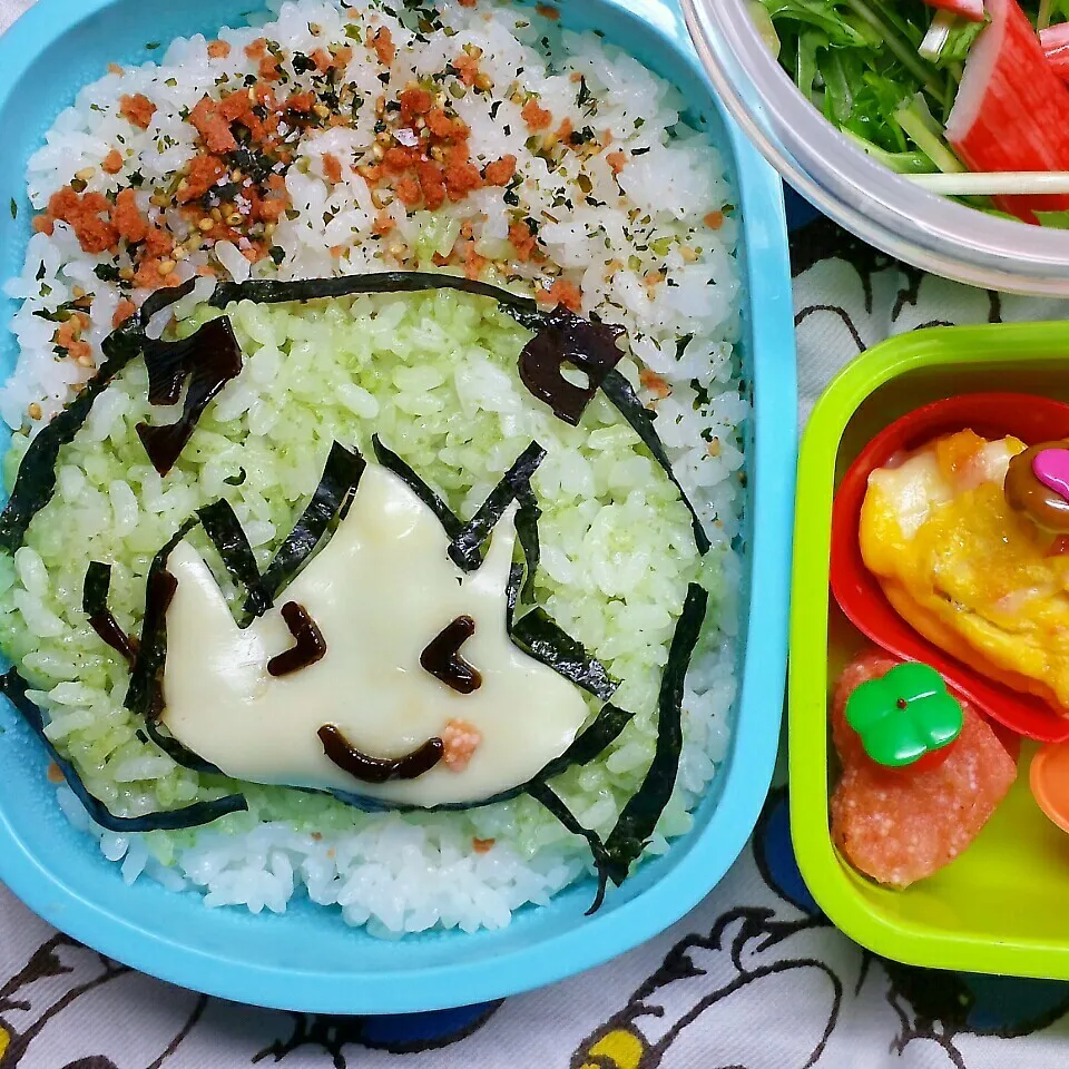 はちゅね ミクご飯|きつねこかあさんさん