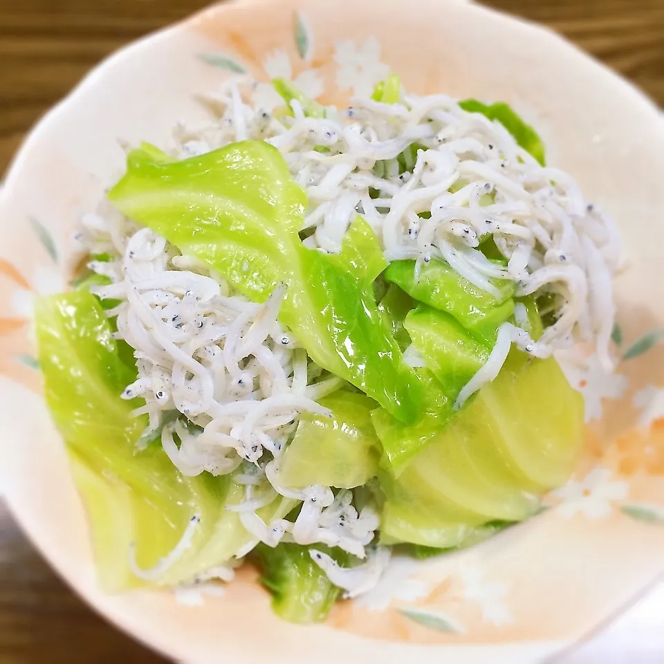 ゆかせんせいさんの 春キャベツとしらすの蒸し焼き♪|にこさん