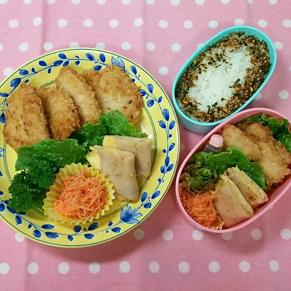 息子のさらめしと娘弁当|まりさん