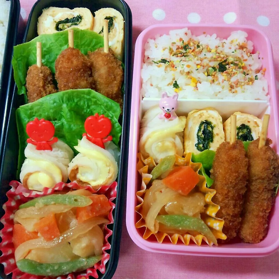 Snapdishの料理写真:味噌ジャガバタ弁当|まりさん