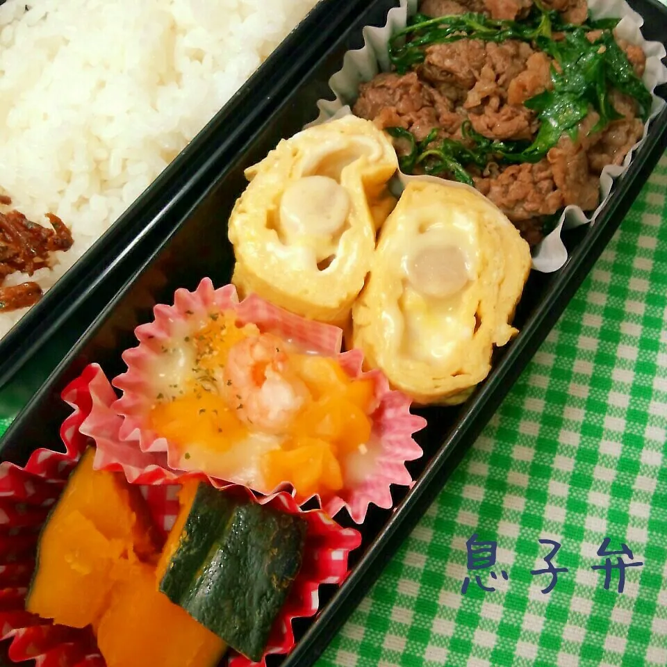 牛肉と水菜の甘辛炒め弁当|まりさん