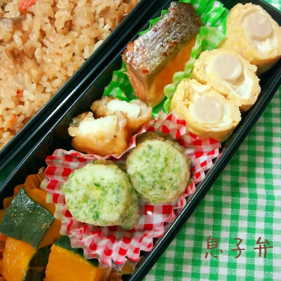 Snapdishの料理写真:炊き込みご飯弁当|まりさん