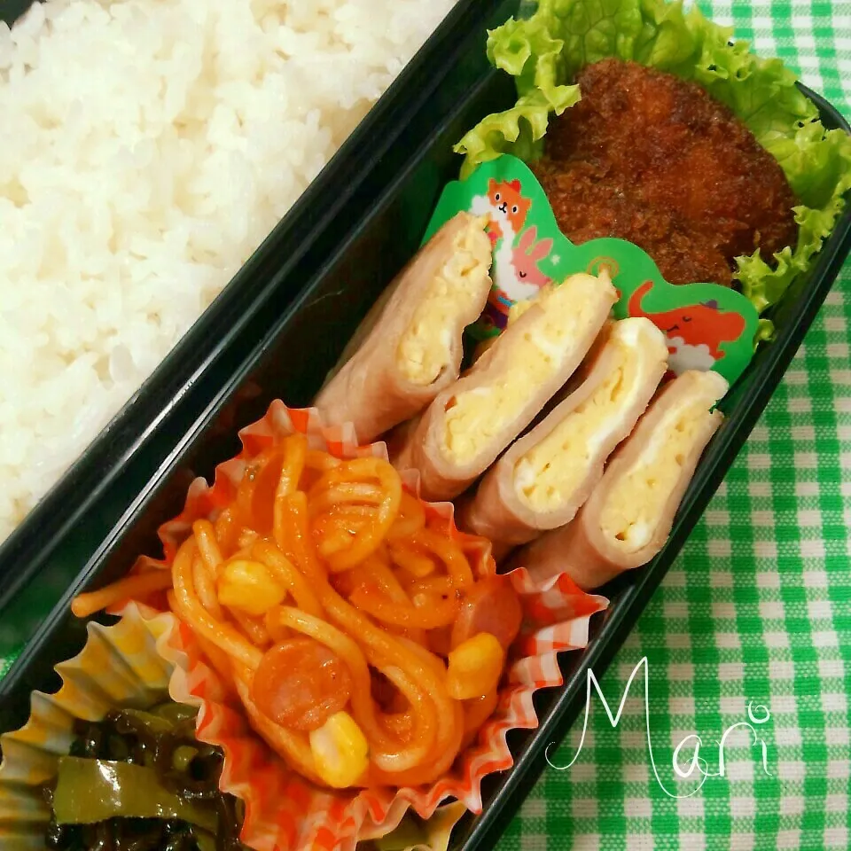 Snapdishの料理写真:ソースカツ弁当|まりさん