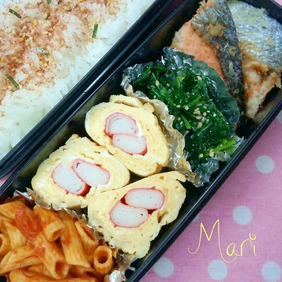 鮭のチーズパン粉焼き弁当|まりさん