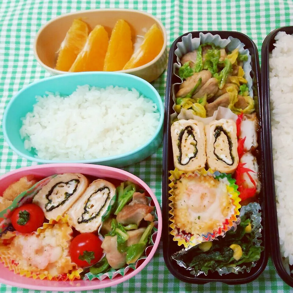 息子と娘弁当|まりさん