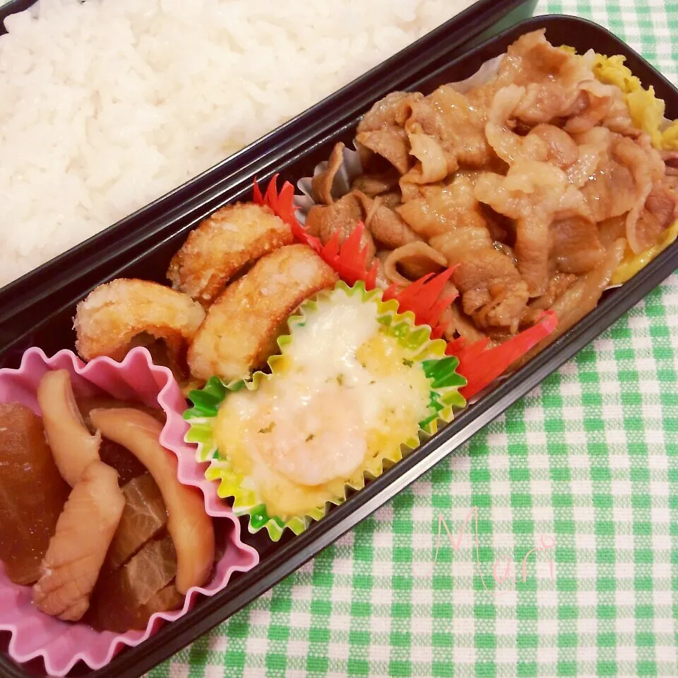 豚肉のうまダレ弁当|まりさん