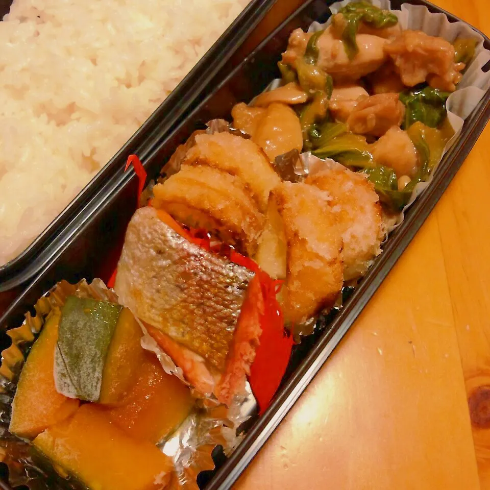 鶏肉と青梗菜の中華炒め弁当|まりさん