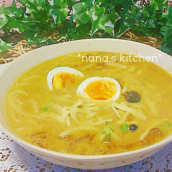 カレーリメイク☆まろやか豆乳カレースープスパ♪(^^)|今井ななこさん