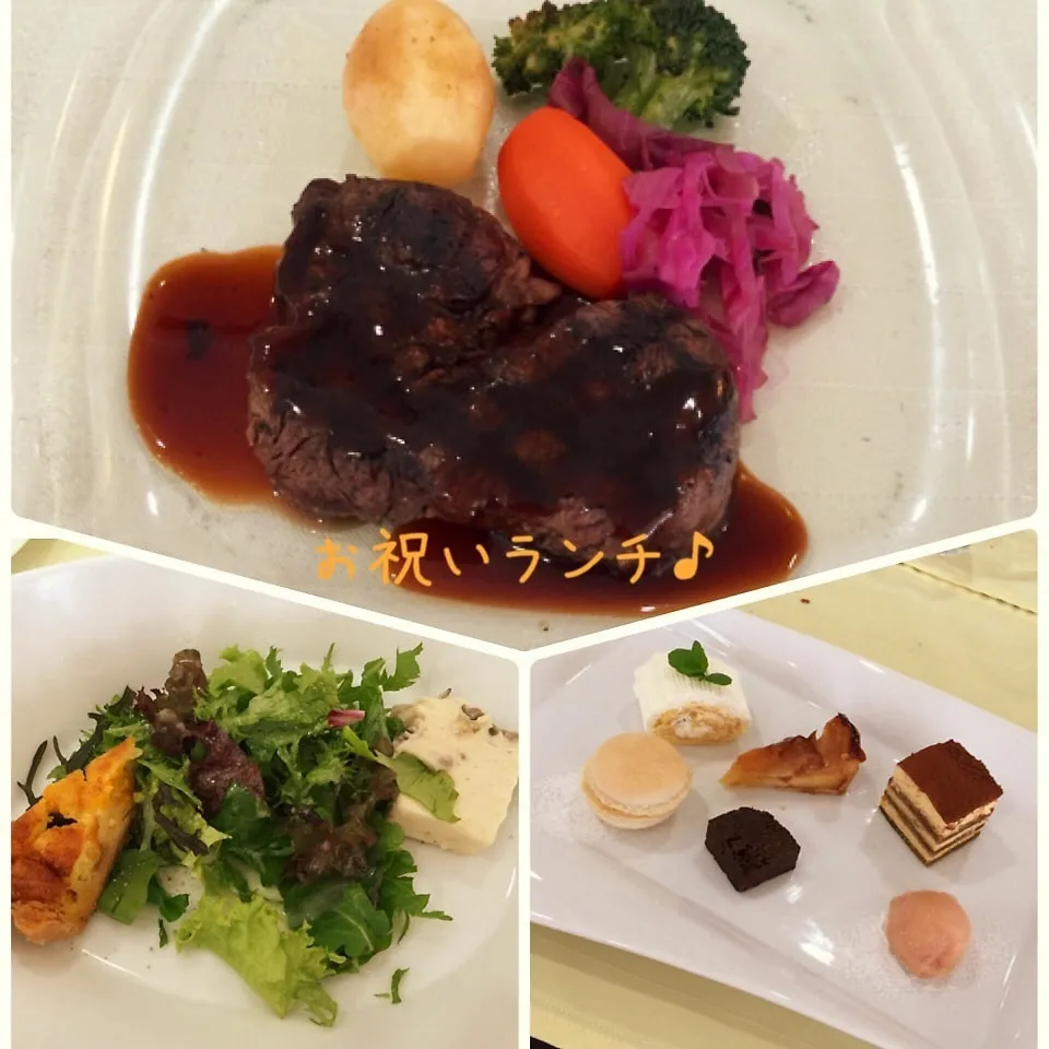 Snapdishの料理写真:5人目にして長女誕生♪入院中のお祝いランチ*\(^o^)/|sumire-koさん