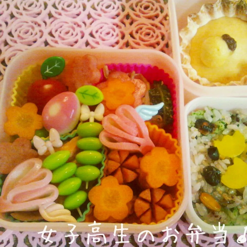 Snapdishの料理写真:女子高生のお弁当♪|henryさん