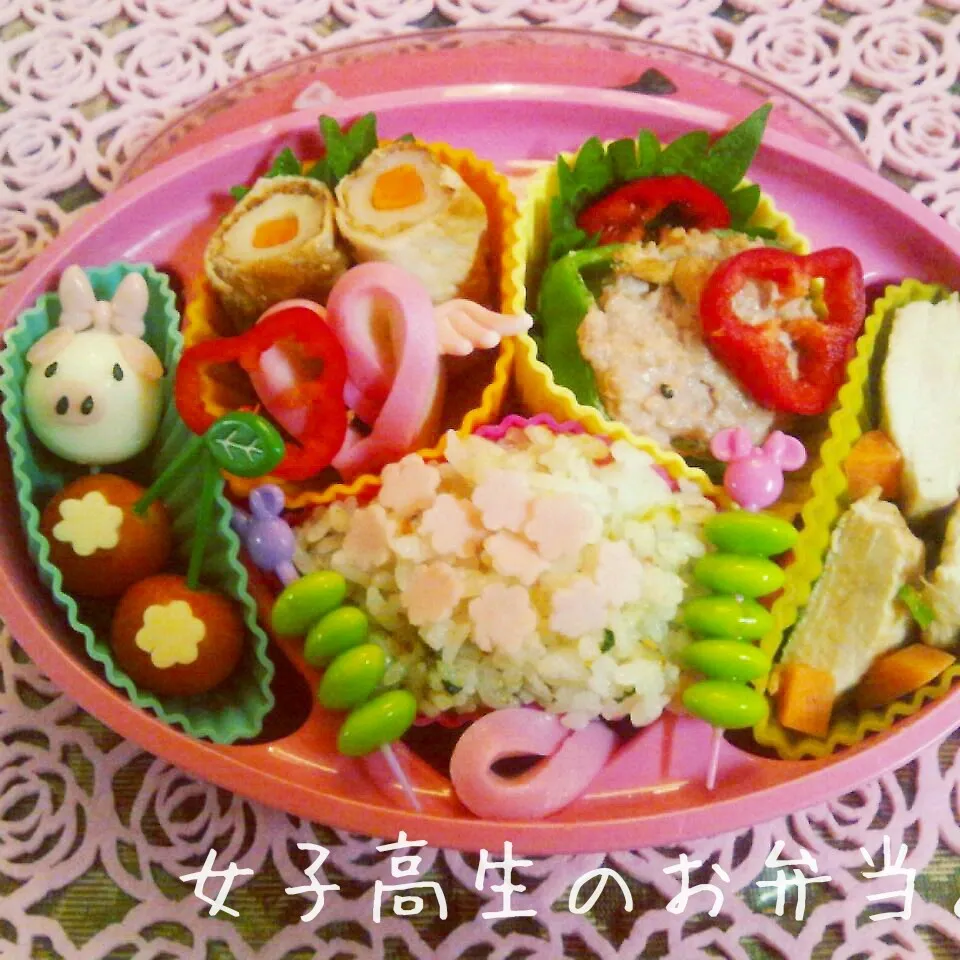 Snapdishの料理写真:女子高生のお弁当♪ 7月4日♪ |henryさん