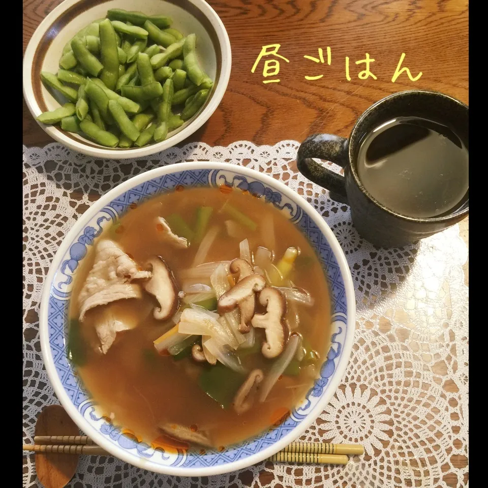 醤油ラーメン、枝豆|yakinasuさん