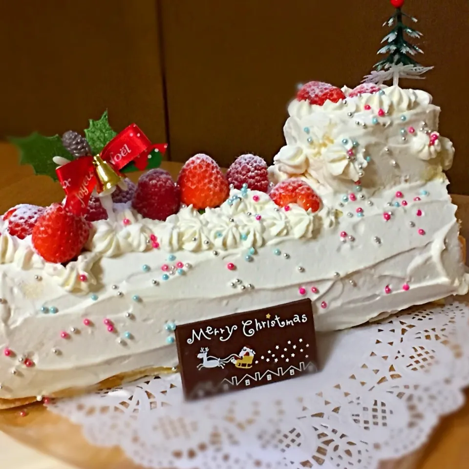 2015我が家のクリスマスケーキ|kurokomamaさん