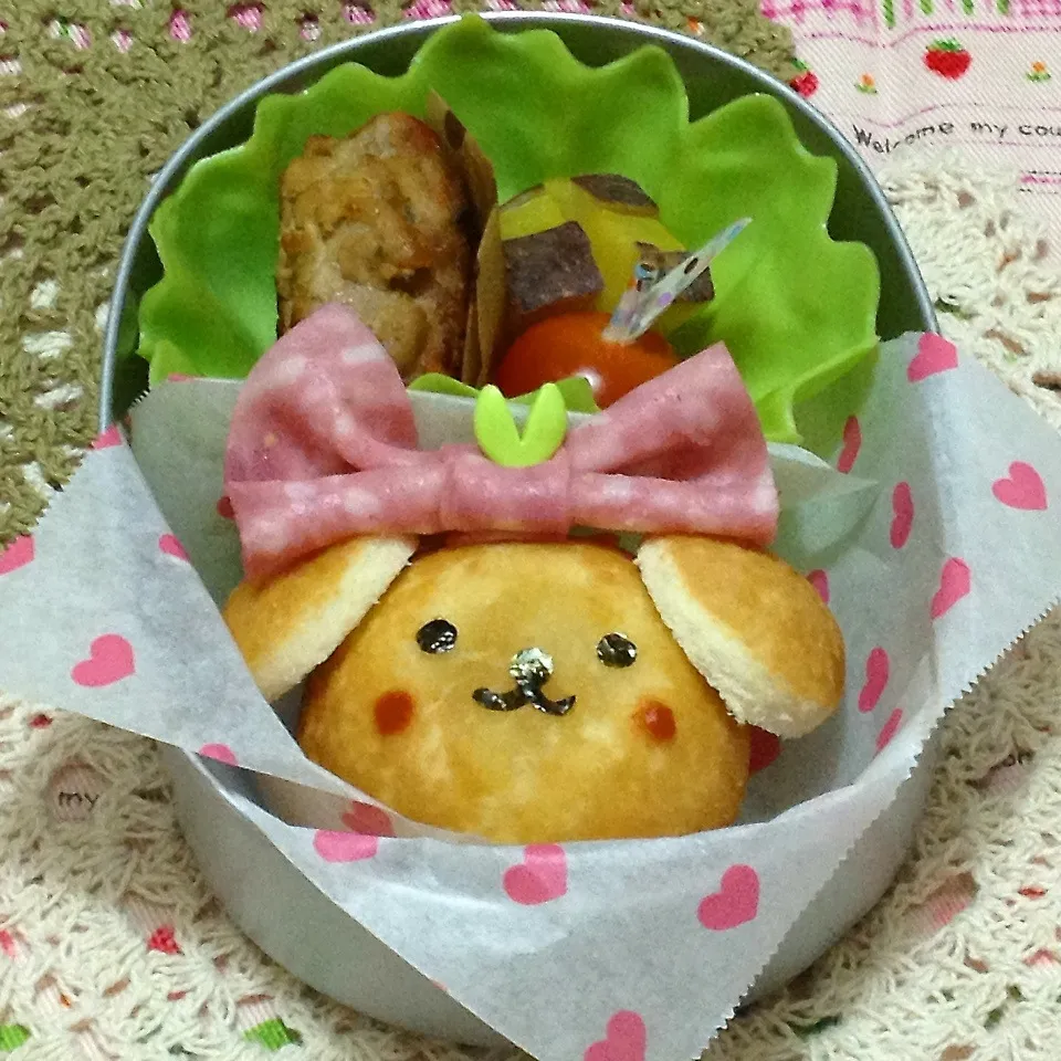 Snapdishの料理写真:アメリカンドッグDEワンちゃん弁当|kurokomamaさん