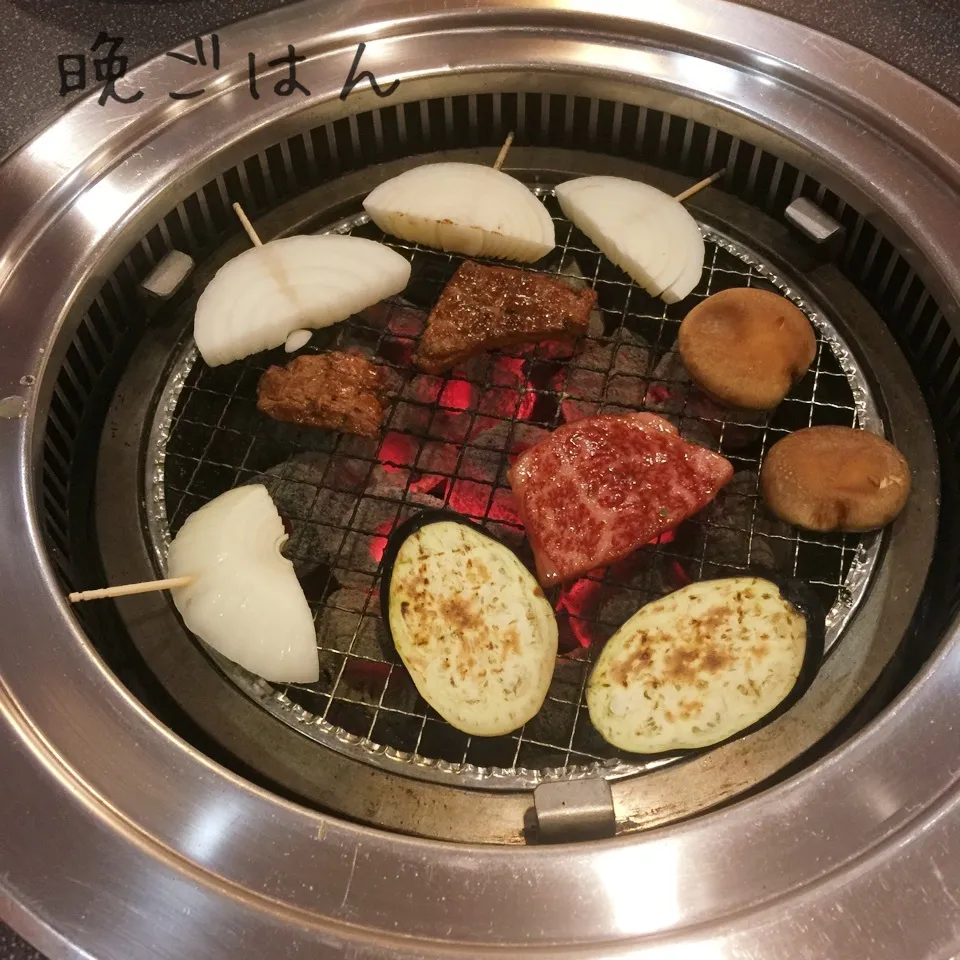 Snapdishの料理写真:帰路は新城周りで。お気に入りの焼肉屋さんで焼肉♪|yakinasuさん