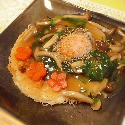 和風あんかけ堅焼き素麺|Yumiko Ozakiさん