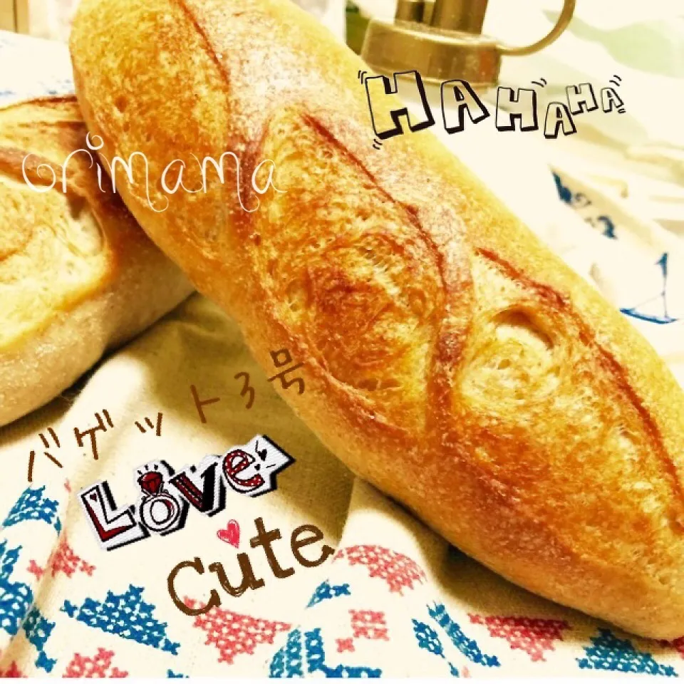 バゲット3号♡全粒粉入りで挑戦♡|chouchouさん
