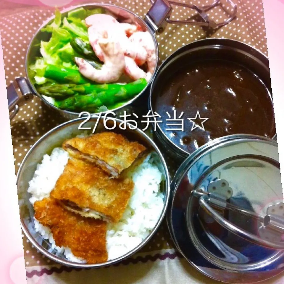 この時期は…やっぱりコレっ！カツカレー弁当♡|chouchouさん