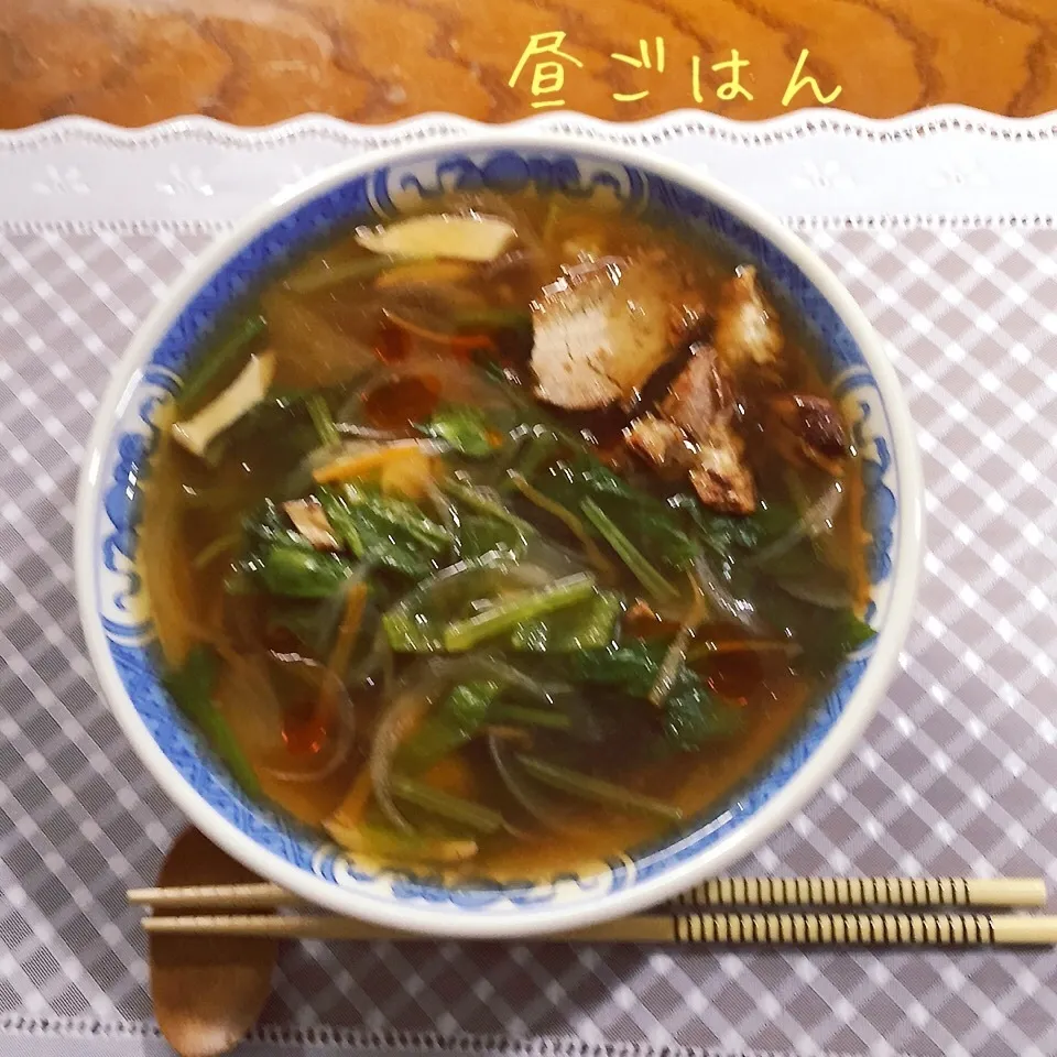 Snapdishの料理写真:野菜あんかけラーメン煮豚添え|yakinasuさん