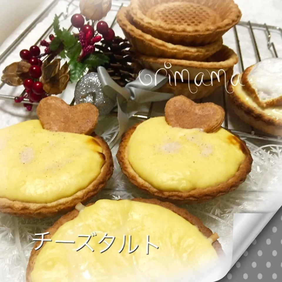 Snapdishの料理写真:ビタントニオで試作の♡甘くないチーズタルト♡|chouchouさん