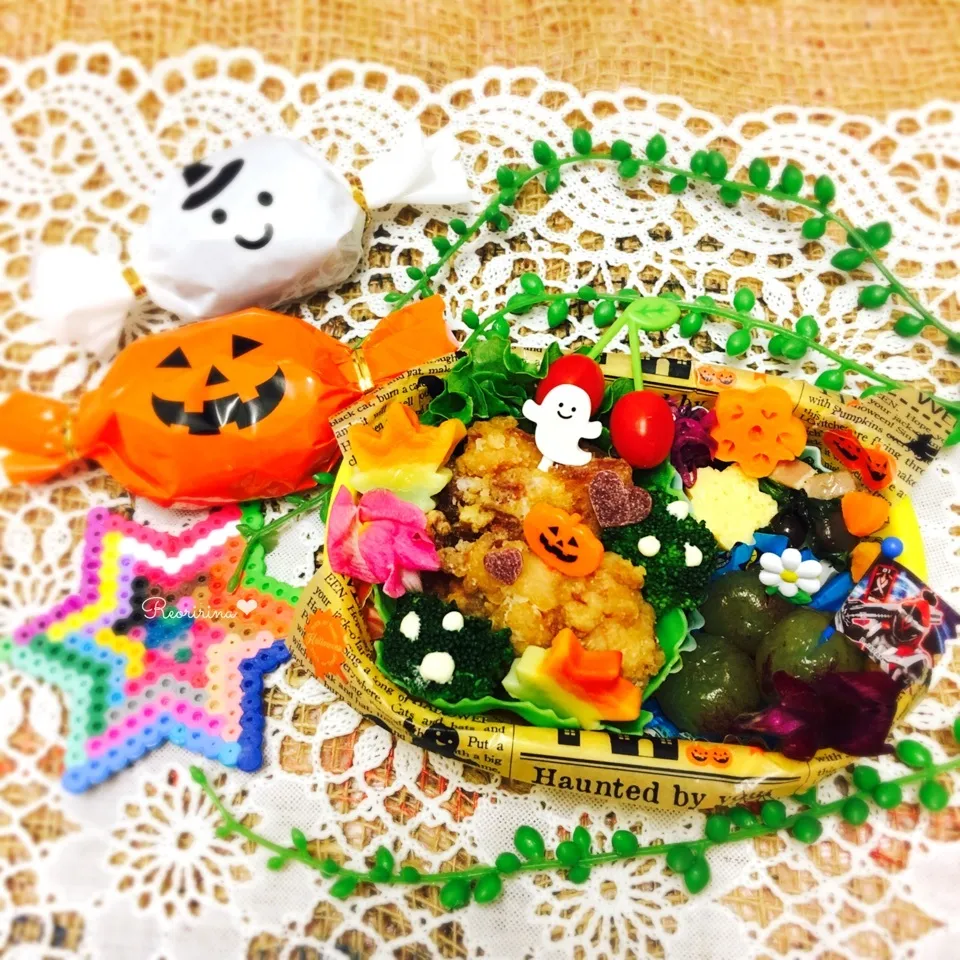 Snapdishの料理写真:ハロウィン感たっぷり♡運動会のお弁当♡|rさん