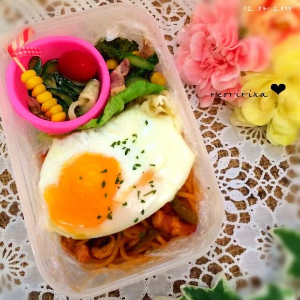 パパのお弁当♡ナポリタン♡|rさん