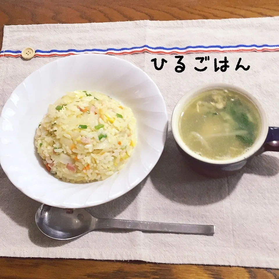 チャーハン、中華スープ|yakinasuさん