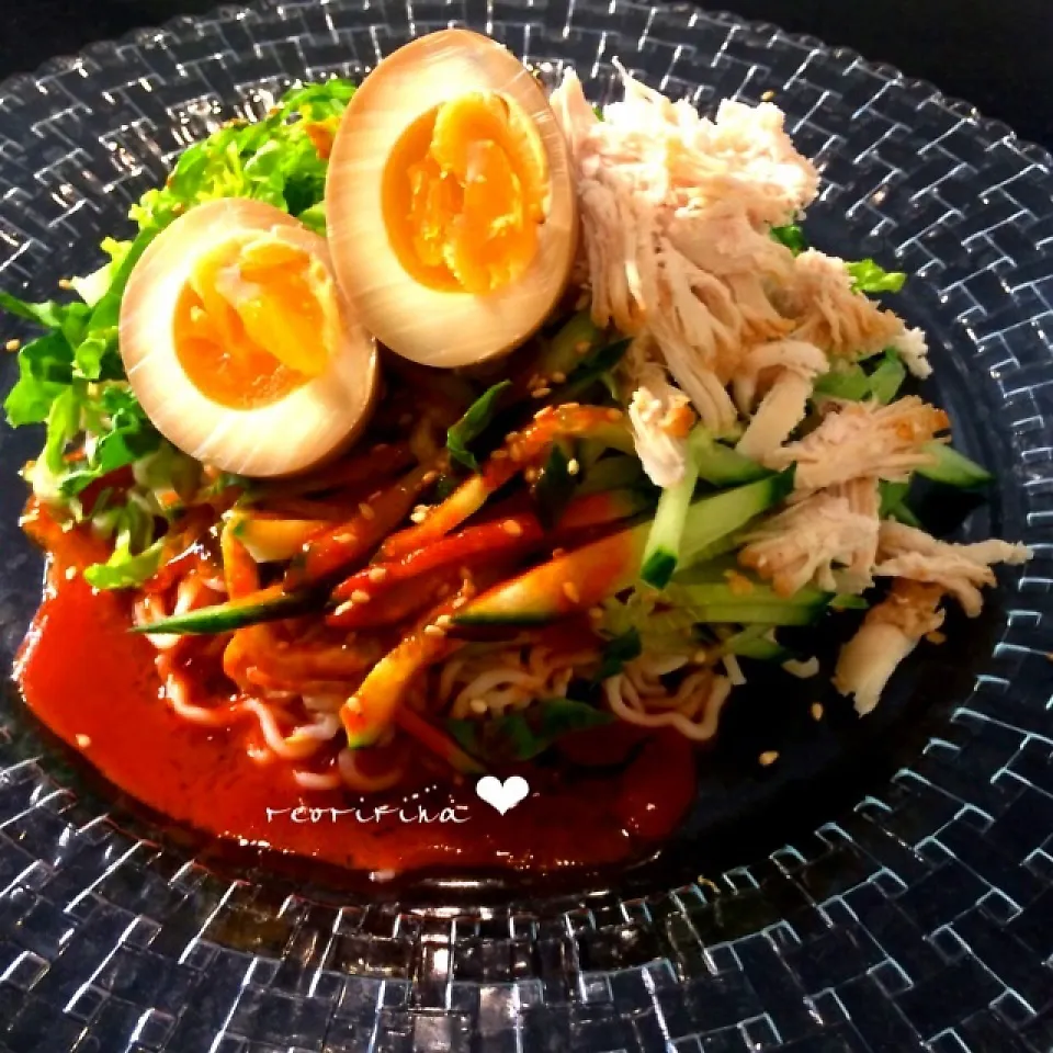 韓国風♡辛うま♡ビビン麺♡野菜スティックにも♡|rさん