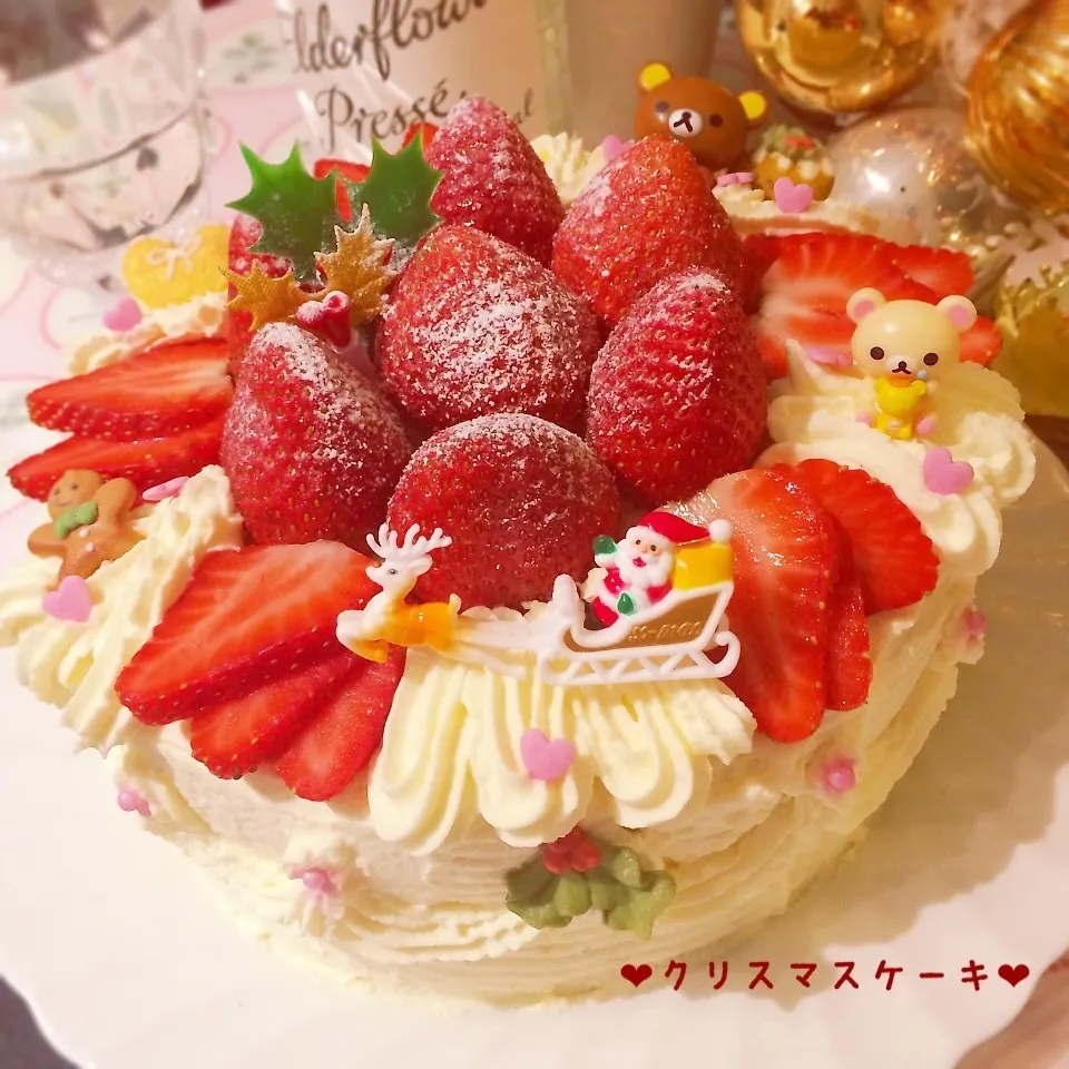 Snapdishの料理写真:クリスマスケーキ♡|rさん