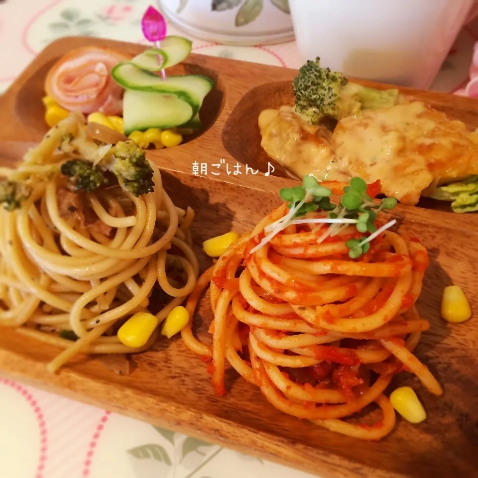 Snapdishの料理写真:子供たちの朝ごはん♡|rさん