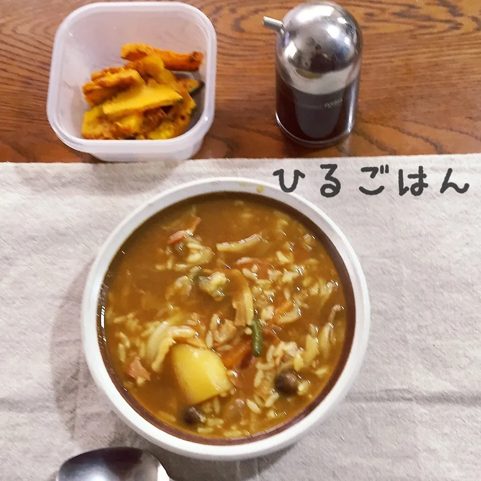 カレーリゾット、南瓜|yakinasuさん