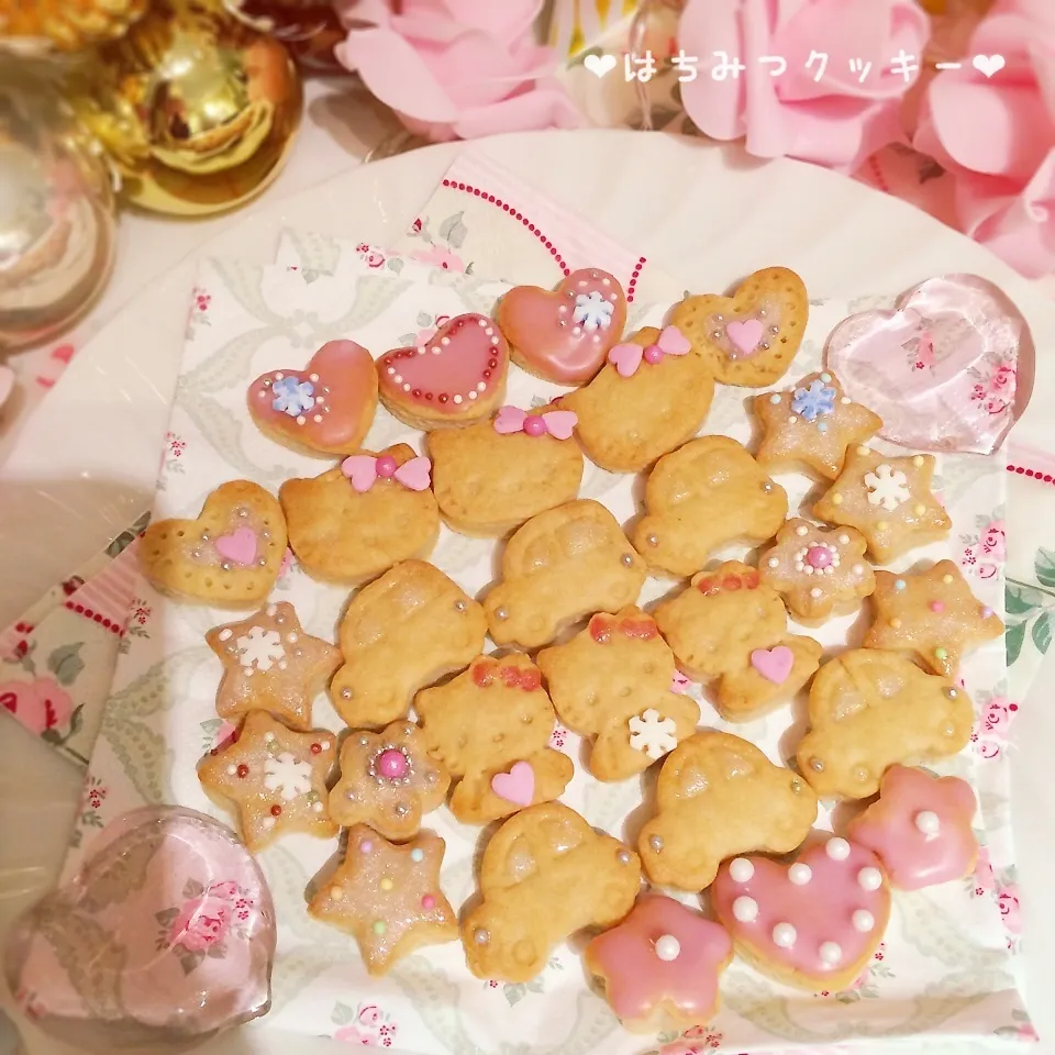 バターと卵不要！スグに作れる☆はちみつクッキー♡|rさん