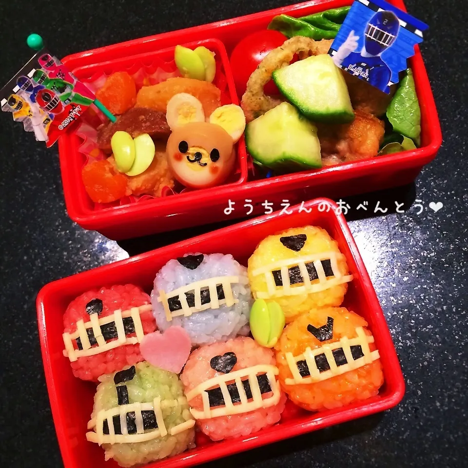 トッキュウジャーおにぎりのお弁当♥︎|rさん