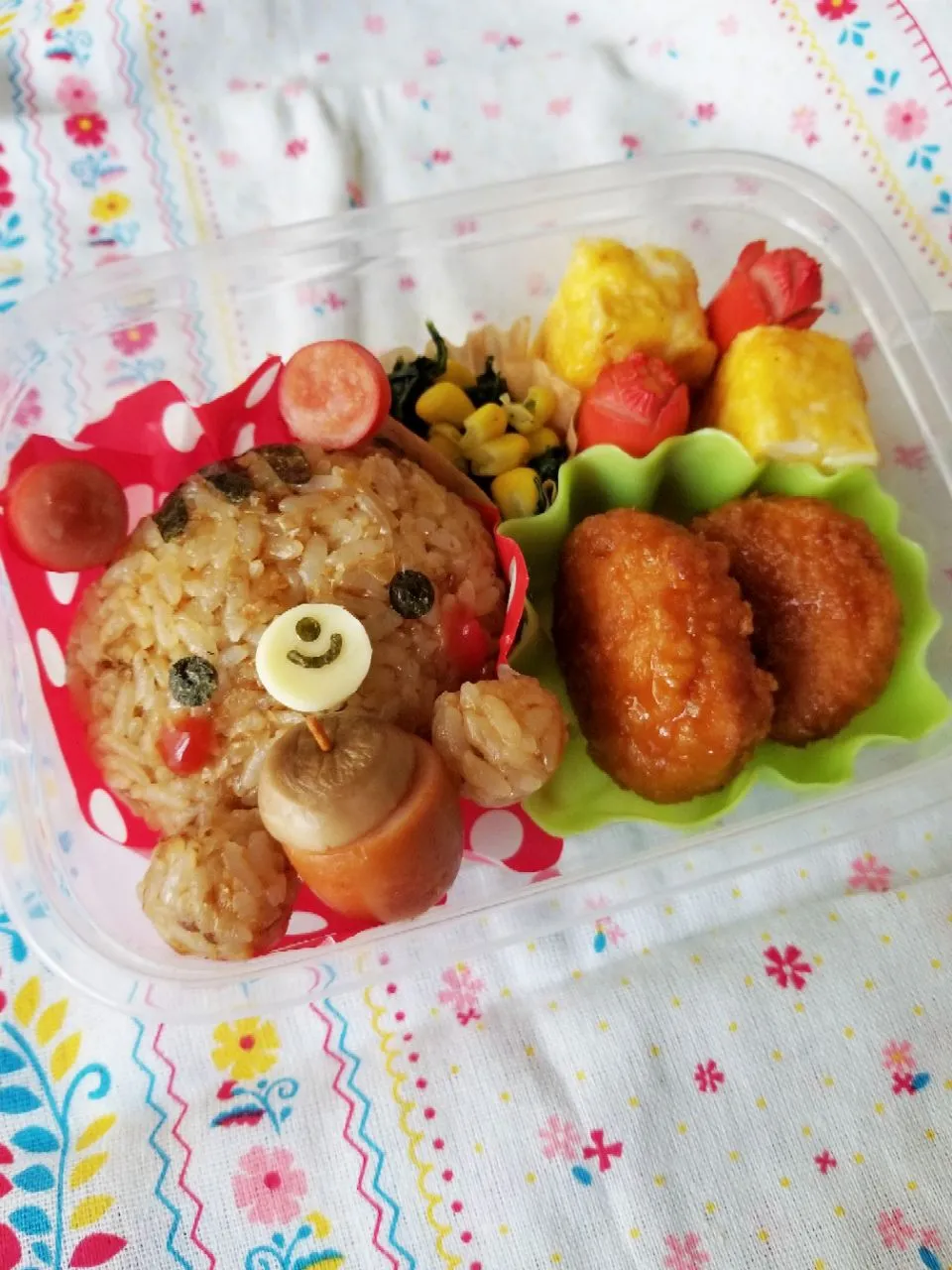 Snapdishの料理写真:#お弁当  #キャラ弁 #デコ弁 #秋 #リス|ゆかりんさん